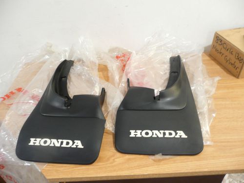 Nos 80 81 82 83 honda civic 1300 1500 oem mud splash guards pair nla rare! set#3