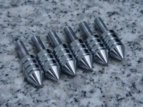 Chrome spike windscreen bolts for honda kawasaki suzuki yamaha