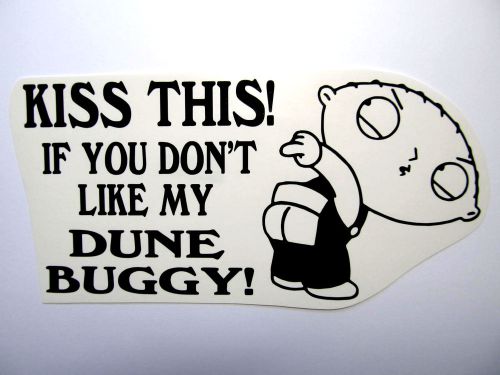 Dune buggy decal sand rail atv quad vw volkswagen hardtop softtop kiss sticker