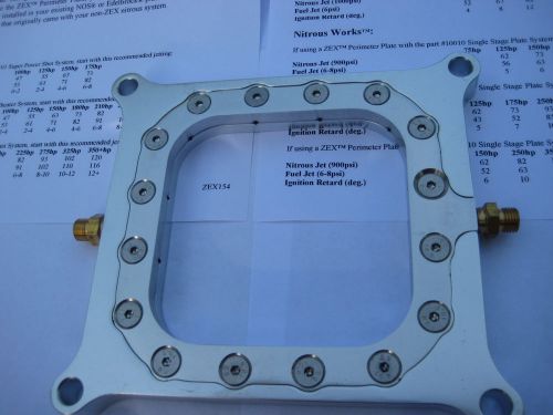 Nos/nitrous/nx/edelbrock/holley/zex-competition perimeter plate kit 50-400hp-new