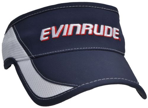 Brp evinrude outboard motors e-tec white &amp; navy knit polyester visor hat