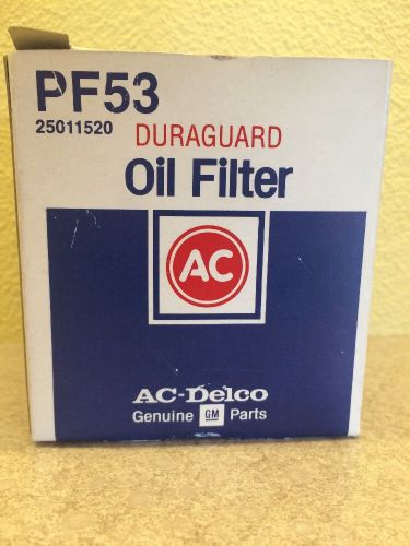 Ac-delco pf53 oil filter part no. 25011520 general motors corp. genuine oem part