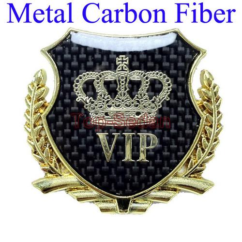 Gold metal side trunk badge sticker emblem vip carbon fiber buick lacrosse regal