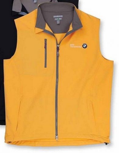 Bmw genuine peter millar winnipeg windblock vest men zest yellow l large