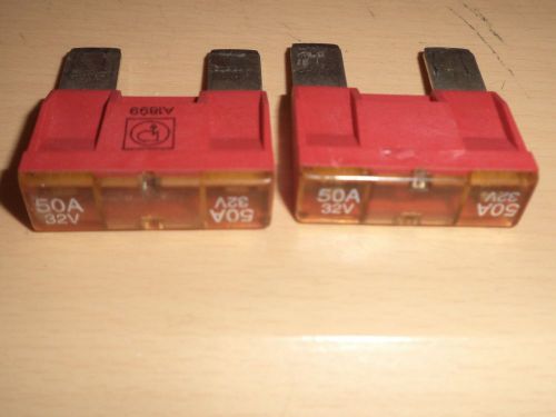 2x used car fuses (maxi size) 50a / 32v