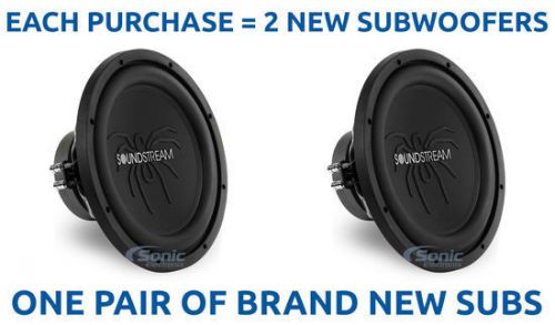 2) soundstream pco.12d4 700 watt 12" dual 4-ohm picasso car subwoofers