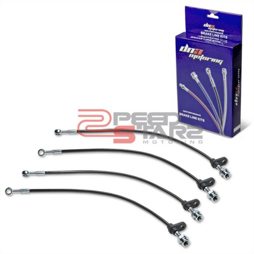 Purchase HONDA/ACURA CRZ/EP3/DC5/TL BLACK PVC STAINLESS HOSE BRAKE