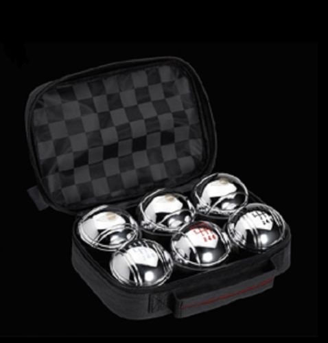 Mini cooper boules set of 6 black union jack case tape measure target ball oem