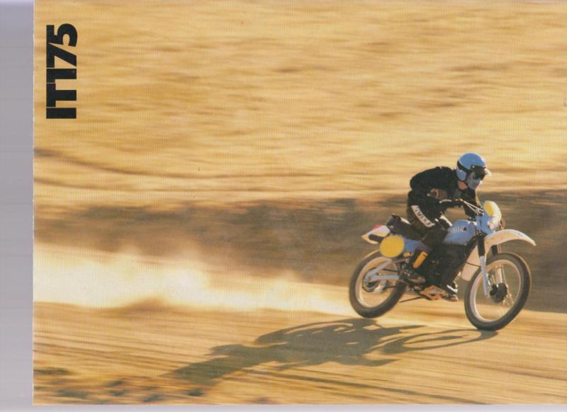 Yamaha it 175 enduro   motorcycle  brochure