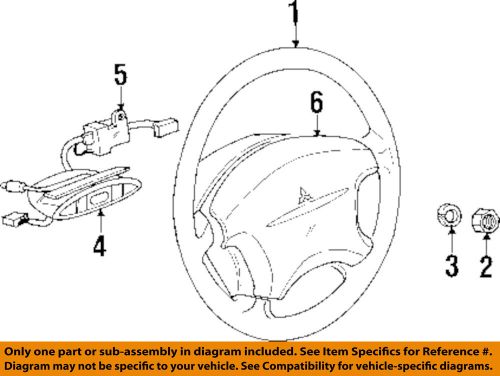 Mitsubishi oem 99-04 diamante cruise control-main switch mr409208