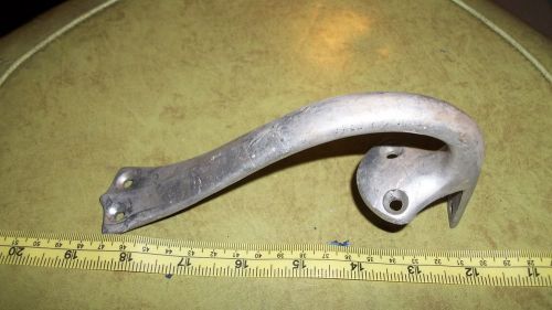 Vintage antique outboard boat aluminum7" by 2 1/4" bow handle row boat wood boat