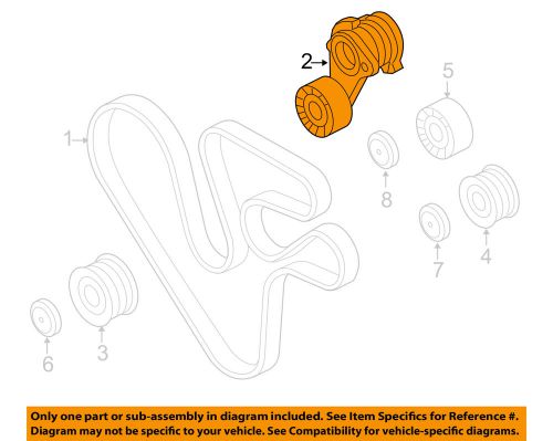 Bmw oem 11-12 740i-belt tensioner 11287627052