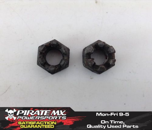Polaris outlaw 450 mxr 525 525s front wheel hub spindle castle nuts #57 2008