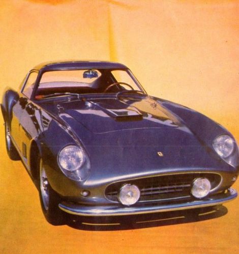Vintage  original 1958  ferrari  berlinetta  article,  11" x 16"