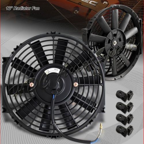Purchase 1 X 12" Black Electric Slim Push Pull Engine Bay Cooling