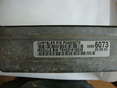 1995 chrysler sebring dodge avenger 2.5l at ecu engine computer p04606073