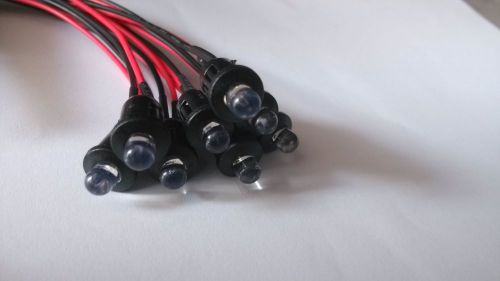 8x 12v 9v blue  dummy fake car motorcycle alarm alternating flashing  leds light