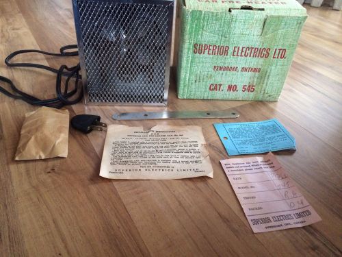 Vintage superior electric car preheater