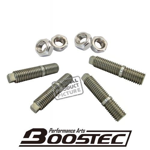 Boostec stainless steel double headed stud kit 4pcs m8xp1.25 8mm t25 gt28 turbo