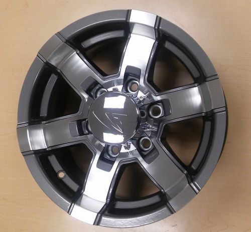 15x6 6-5.5 hi spec aluminum trailer wheel 581 2830 lbs 581-56655g free ship