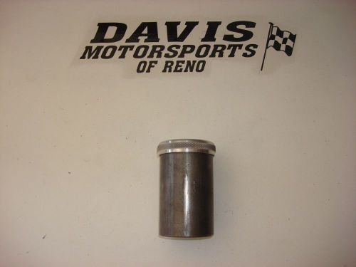 Goracin 2 1/2" o.d steel filler neck - knurled screw on billet aluminum cap 10