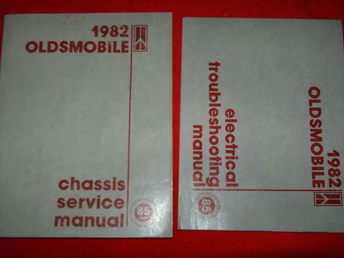 1982 oldsmobile cutlass + shop manual set / olds shop book set / nice originals!