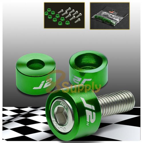 Green j2 aluminum jdm header manifold cup washer+bolt kit db dc2 dc5 cl ap1 ap2