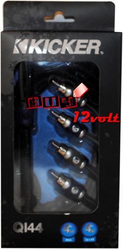 Kicker qi44 4-channel 4 meters (13.1') q-series interconnect rca signal cable