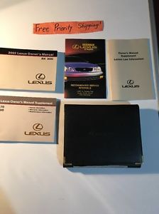 2002 lexus rx 300 owners manual with case.#0213 free priority shipping!