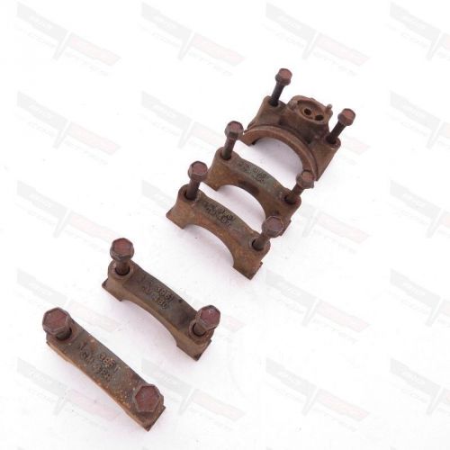 Chevy original sb 350 crankshaft 2 bolt main cap set 2 piece rear seal