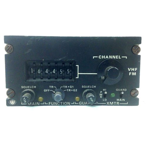 C-961 vhf / fm control unit wulfsberg electronics p/n 400-0060 wei aircraft