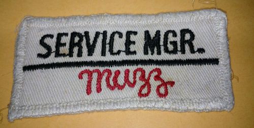 Vintage service mgr &#034;muzz&#034; patch
