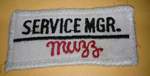Vintage service mgr "muzz" patch