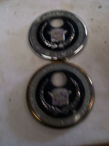 Cadillac northstar gold silver trunk cover lot ornament emblem