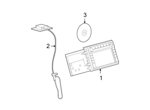 Ford oem gps antenna assembly 8g1z10e893b image 2