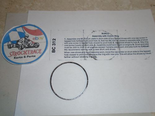 Vintage racing go kart burco oil clutch nos retaining ring cart part