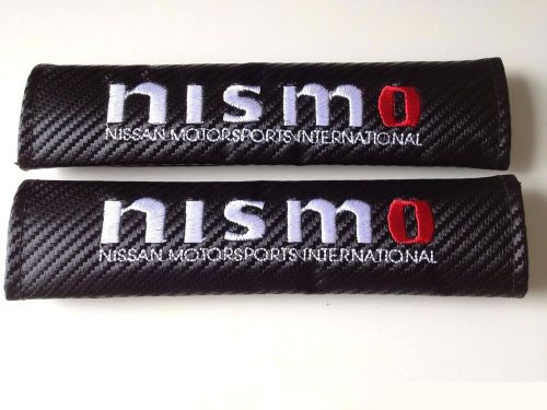 Carbon fiber seat belt cover pad for skyline nismo r32 r33 r34 r35 gtr g35 350z