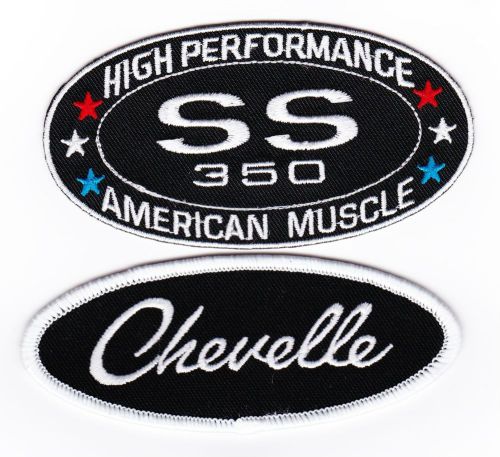 Chevy ss 350 chevelle sew/iron on patch emblem badge embroidered hot rod car