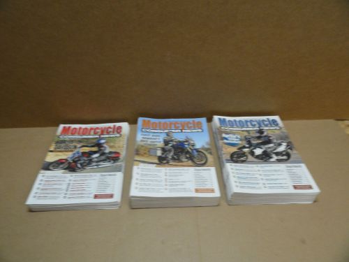 Motocycle consumer news 29 issues 2010 (7) 2011 (12) 2012 (12)  low $$