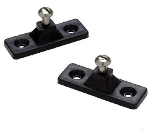 Seachoice pair (2-pack) black side mount deck hinges bimini top hardware 76211