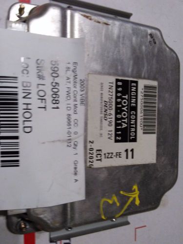 Engine computer pontiac vibe 2003 89661-01112 fwd at ecu ecm pcm oem