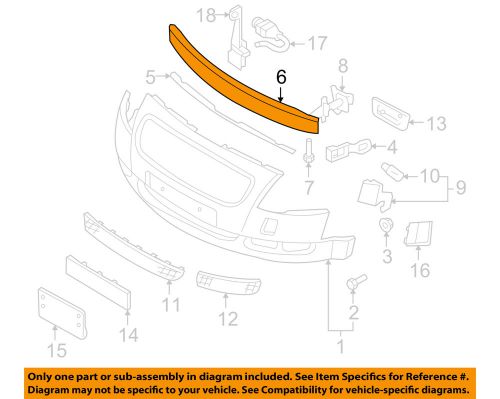 Audi oem 03-06 tt quattro front bumper-impact bar 8n0807108c