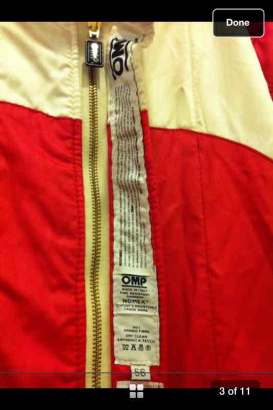 OMP Dynamo Race Car Suit NOMEX Size 56 fits Sz L, US $450.00, image 4