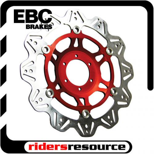 Ebc-vr843red-front brake vee-rotor red ducati 848(radial 2 pad caliper) 08-10