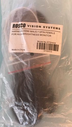 Rosco vision systems stsh434, harness, hdmi male/13 pin female-high brightness