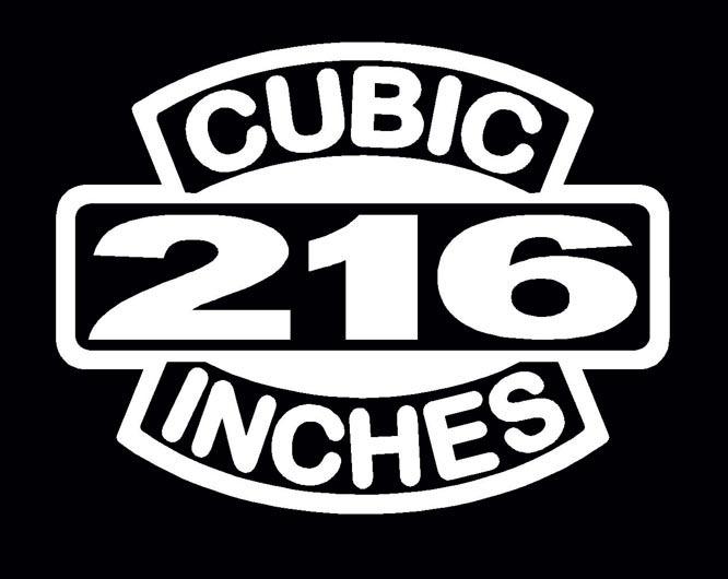 216 engine decal emblem sticker inline six straight 6 ratrod decals