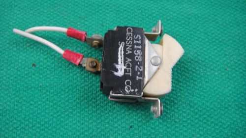 Aircraft 1962 cessna 182 white power switch s-1158-2-1 ~~nice~~ #2