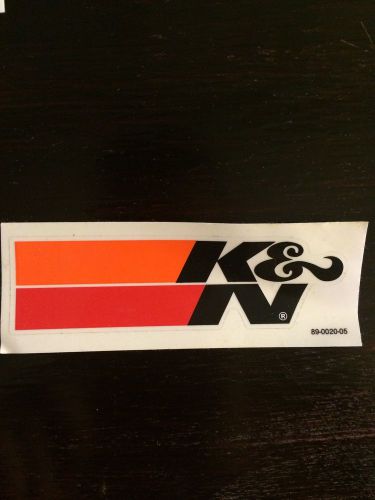 K&amp;n air filter sticker