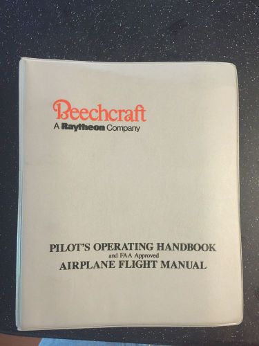 Beechcraft v35 bonanza pilots operating handbook