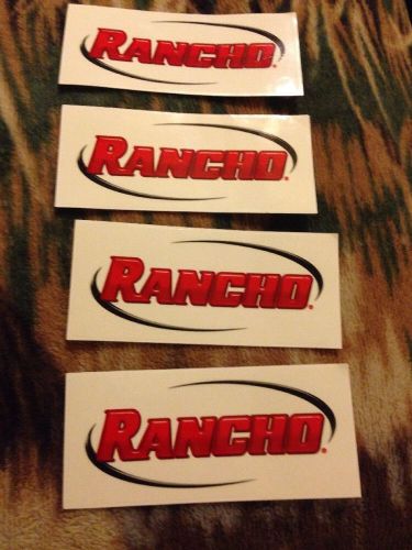 Rancho decal sticker lot of 4